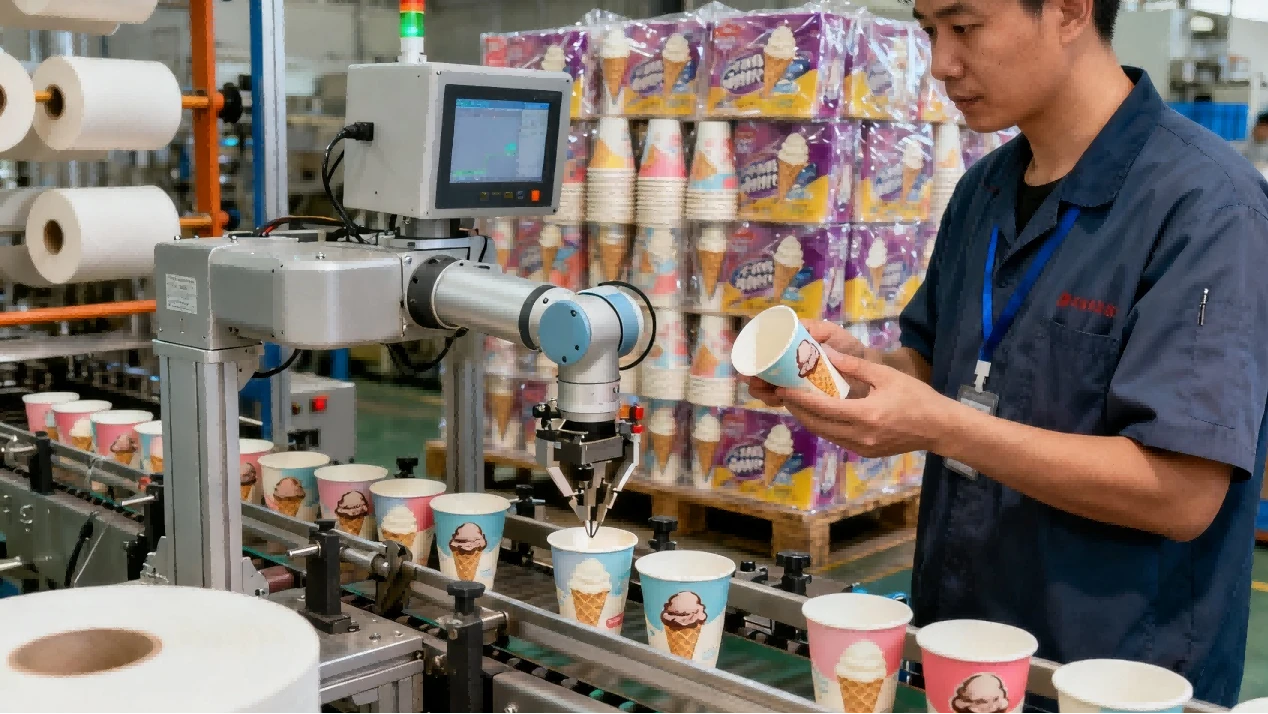 Printed ice cream cups factory 2 Printed ice cream cups factory 2